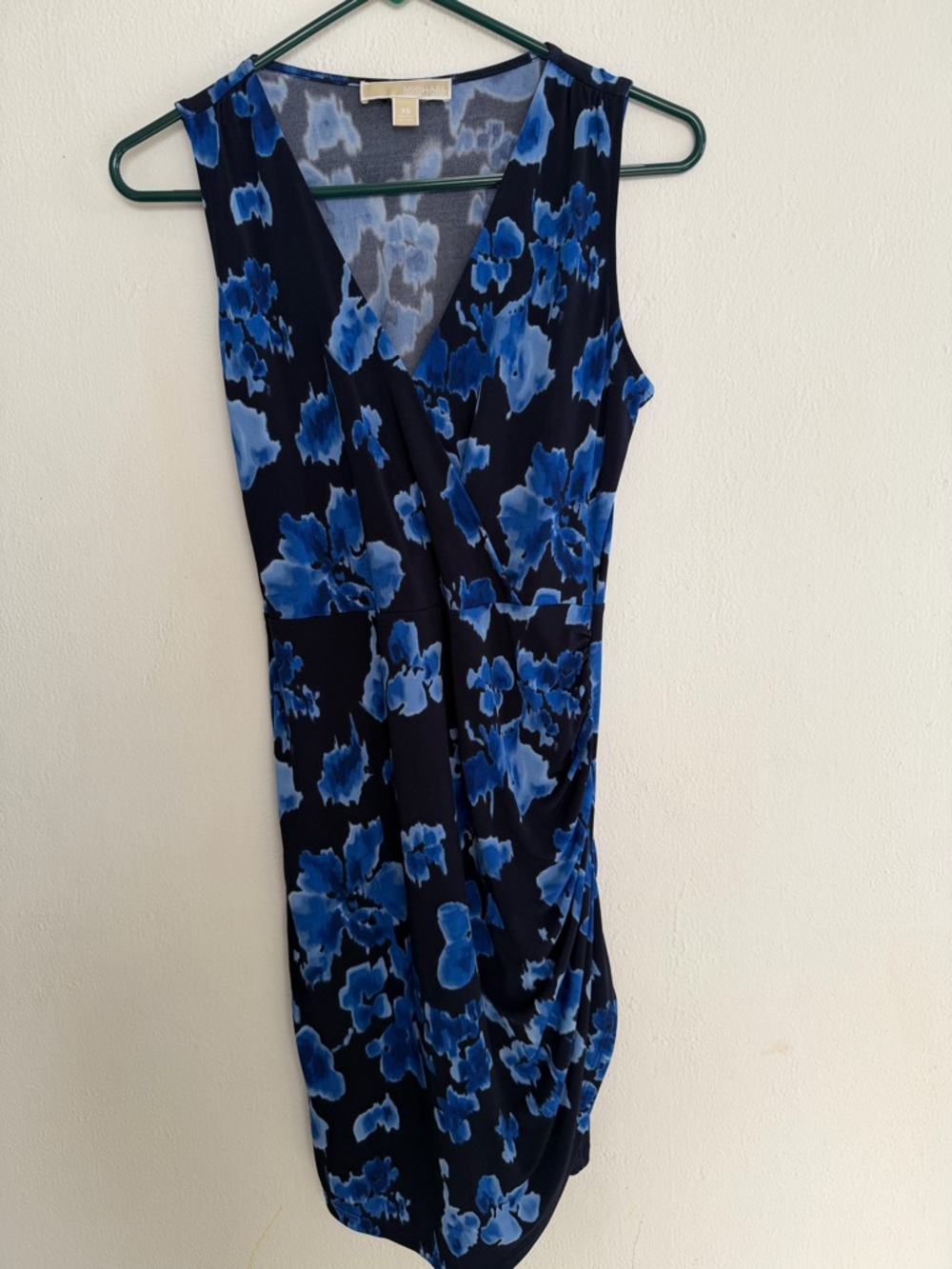Michael‎ Kors Black Dress with Blue Floral Print